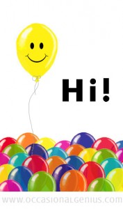Hi balloons